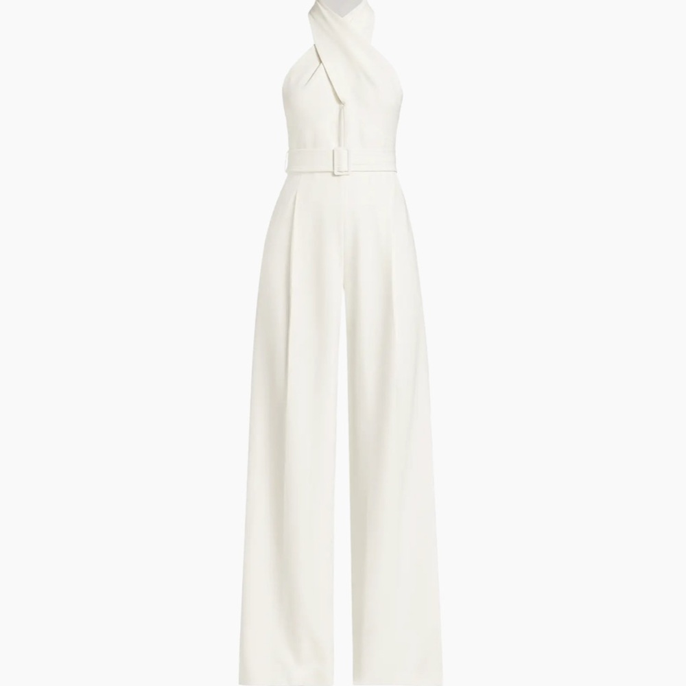A.L.C. $650 Murphy Halter Belted Jumpsuit
